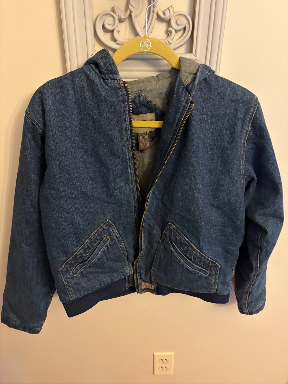 Austin Clothing Co. Hooded Jean Jacket in Blue